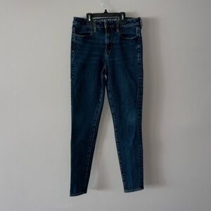 American Eagle Outfitters Super Stretch skinny navy blue jean 4
